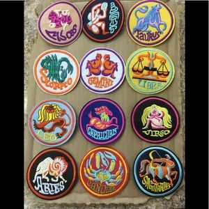 BOGO Zodiac Horoscope Iron On Patches